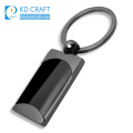 Pretty decorative no minimum custom metal zinc alloy black nickel plated key shaped keychain